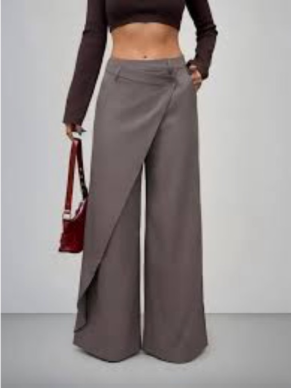 Fashion forward wrap trousers